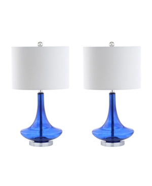 Jonathan Y Cecile Glass Teardrop Led Table Lamp - Set of 2
