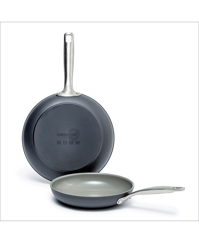 GreenPan - Chatham 8" & 10" Ceramic Non-Stick Open Fry Pan Set