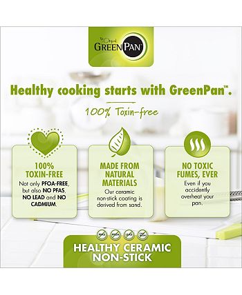  GreenPan Paris Pro Hard Anodized Healthy Ceramic Nonstick, 11  Piece Cookware Pots and Pans Set with Stainless Steel Lids, PFAS-Free,  Dishwasher Safe, Grey: Home & Kitchen