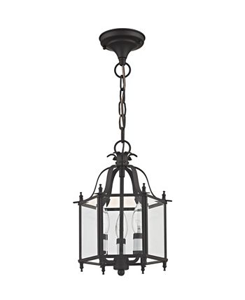 Livex - Livingston 3-Light 15.25" Convertible Mini Pendant/Ceiling Mount