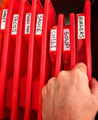 Burger Master Shapes & Stores 8 Patties, 2 lb Capacity, Dishwasher Safe Burger Press & Freezer Container