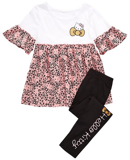 Hello Kitty Little Girls Leopard Print Top Leggings Set Reviews
