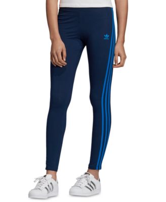 adidas blue stripe leggings