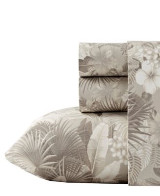 Tommy Bahama Home - Hibiscus Haven Neutral Sheet Set, California King