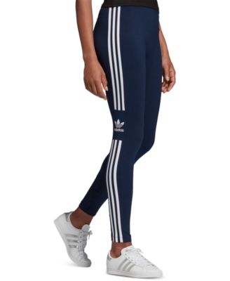 adidas 3 stripe leggings navy