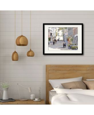 Paris Street 16" x 20" Framed and Matted Art