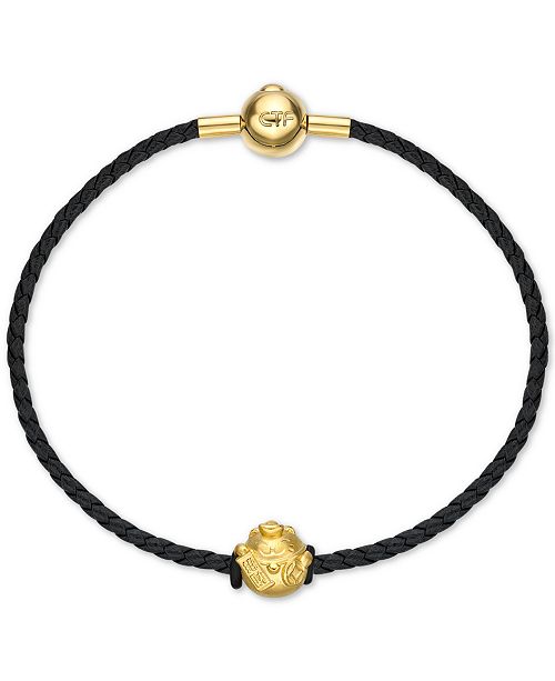 Chow Tai Fook Fortune Cat Braided Bracelet in 24k Gold & Reviews ...