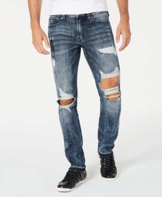 guess ripped jeans mens