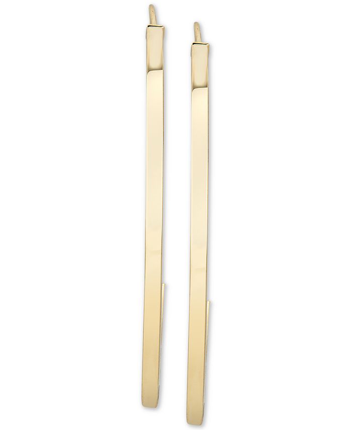 Italian Gold Threader Hoop Earrings in 14k Gold Macy's