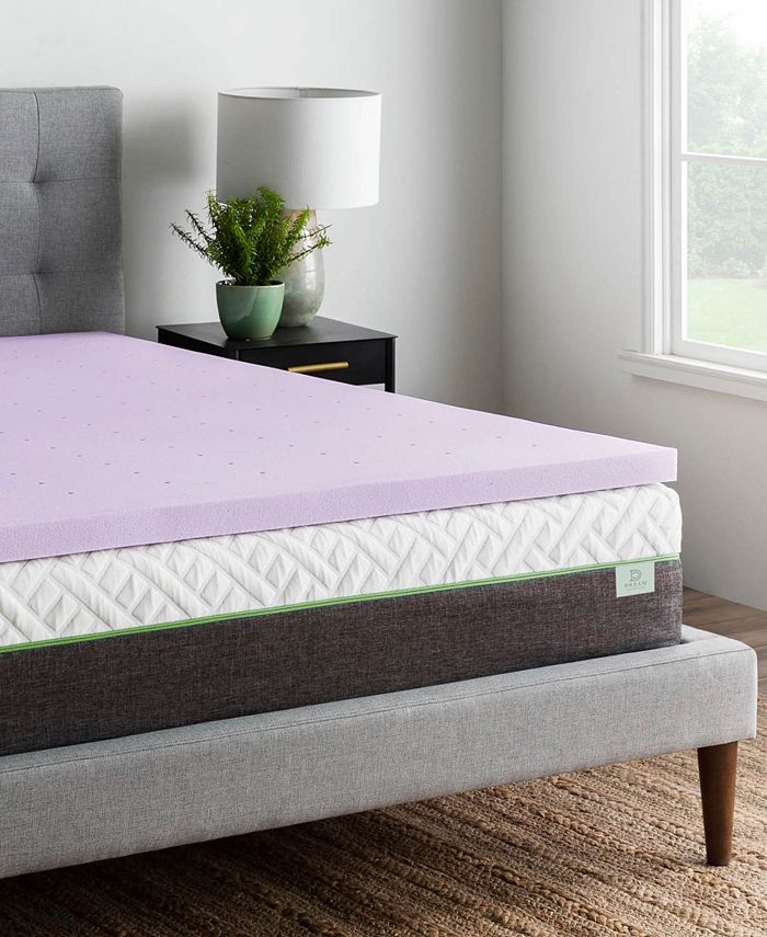 Lucid 3" Lavender Memory Foam Mattress Topper, Queen & Reviews