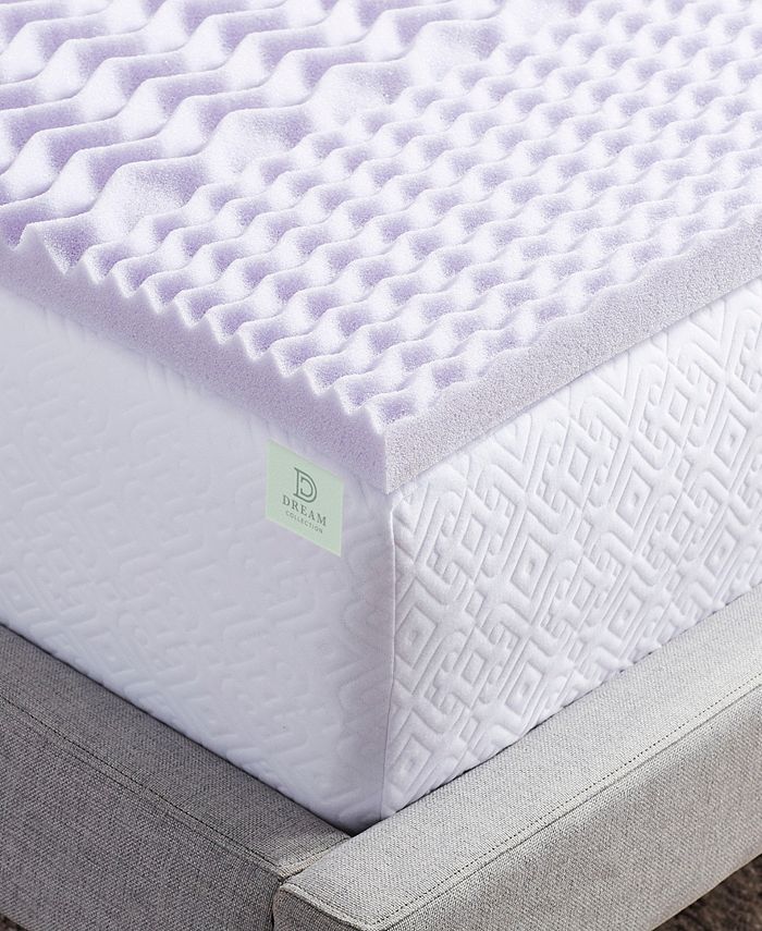 Lucid 5Zone Lavender Memory Foam Mattress Topper, Twin Macy's