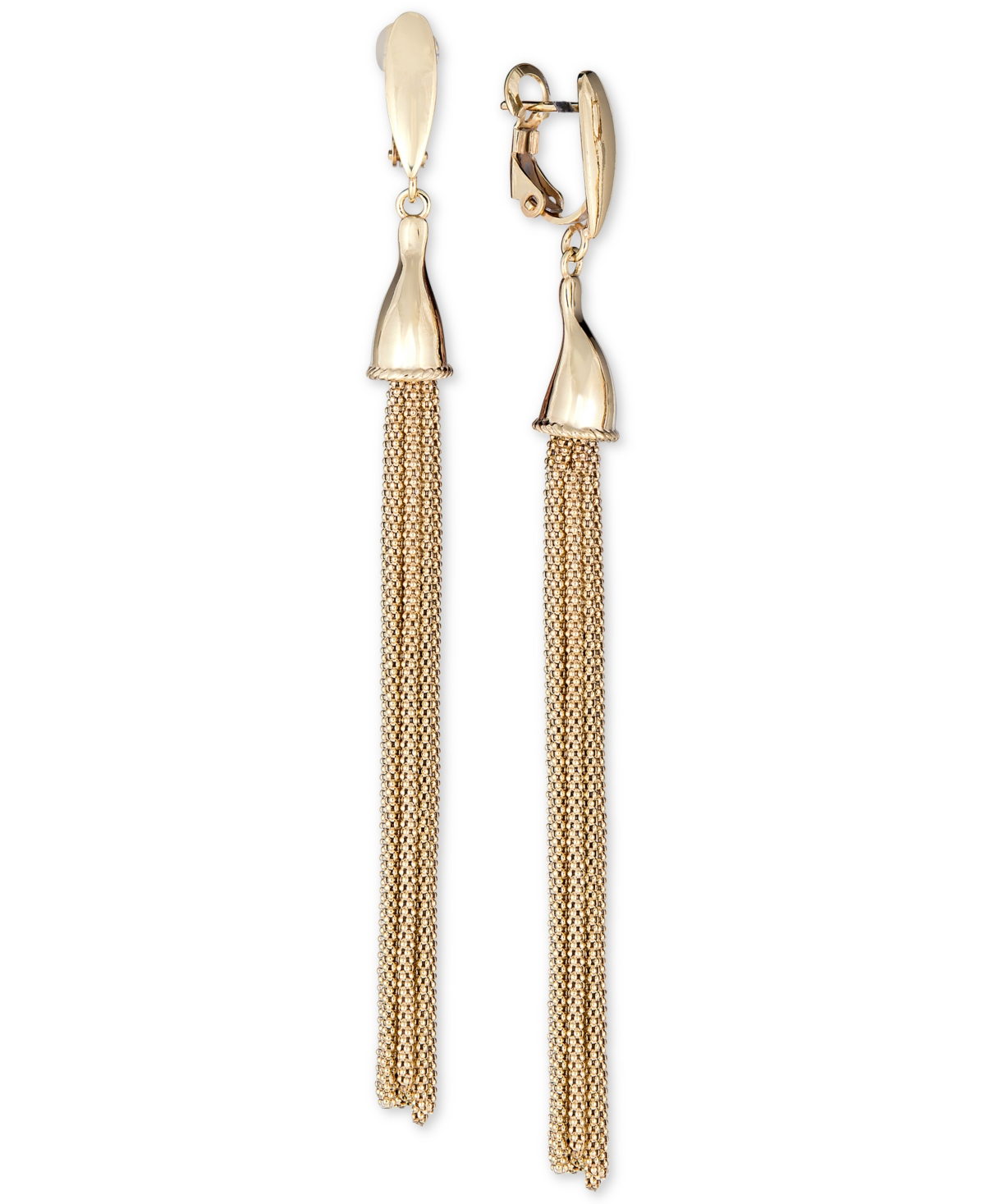 Tassel Drop Earrings in 14k Gold-Plated Sterling Silver - Gold Over Silver