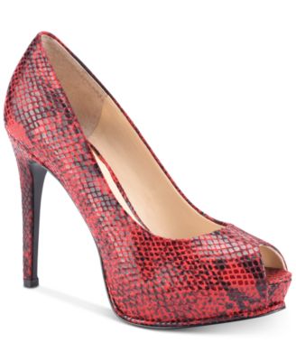 guess honora peep toe