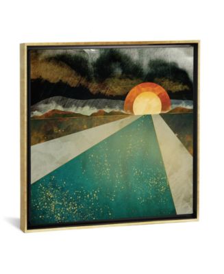 Icanvas Retro Sunset By Spacefrog Designs Gallery-wrapped Canvas Print 