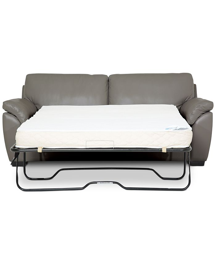 Furniture Lothan 80" Leather Full Sleeper, Created for Macy's Macy's