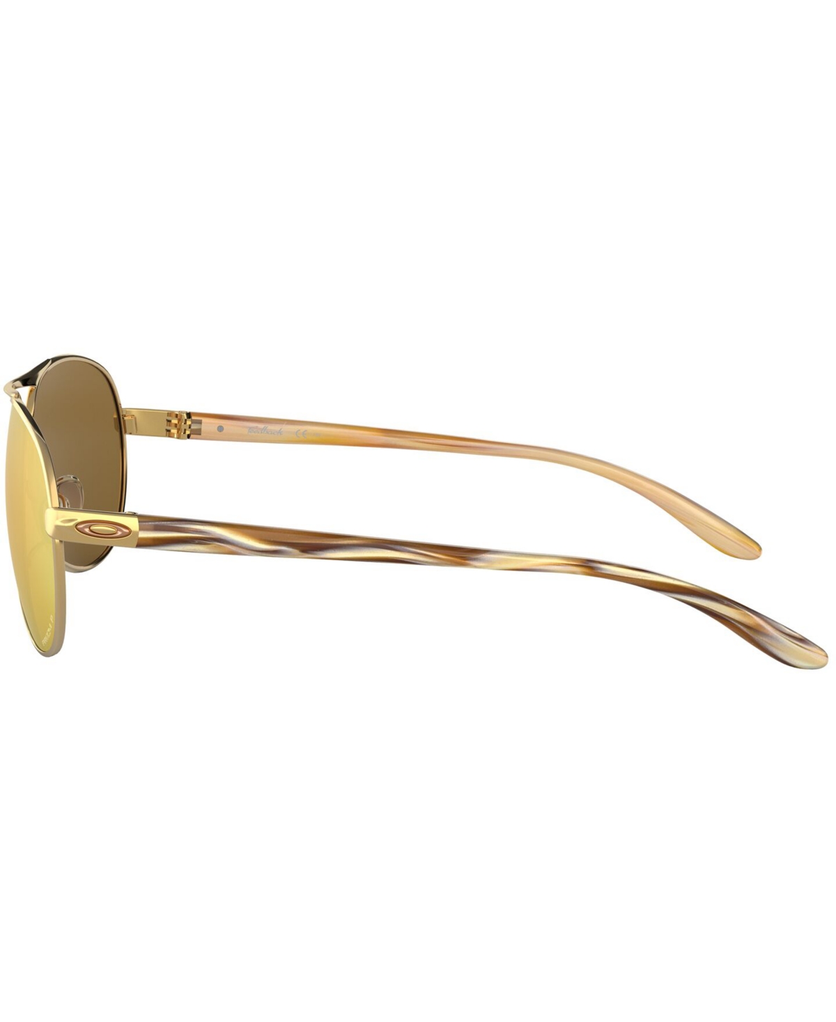 Shop Oakley Feedback Polarized Sunglasses, Oo4079 In Polished Gold,prizm Rose Gold Polarized