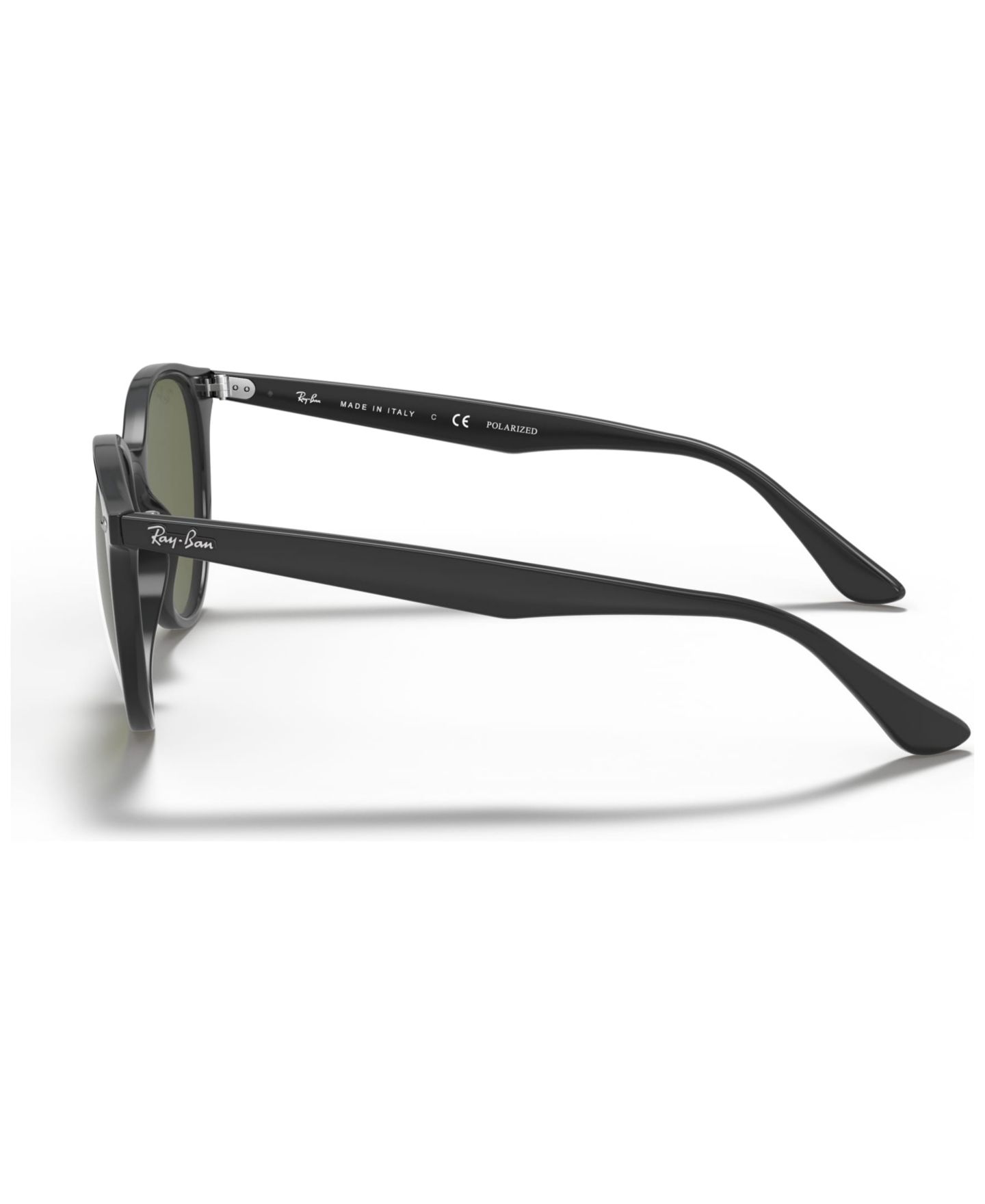 Женские солнцезащитные очки Ray-Ban Polarized Sunglasses, RB4305 53, цвет: Чёрный / Зелёный — фото 2