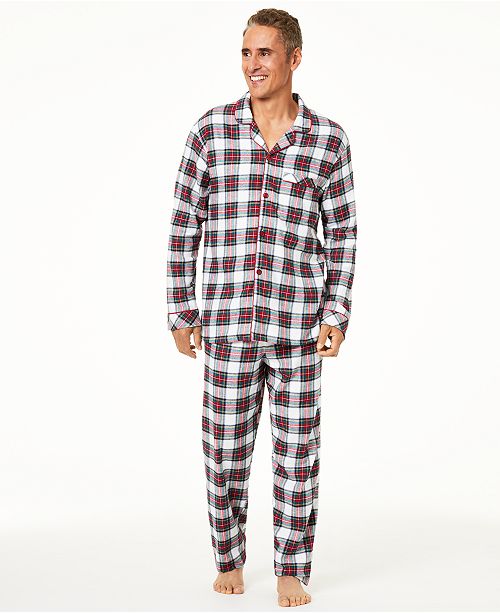 Family Pajamas Matching Big & Tall Stewart Plaid Pajama Set, Created ...