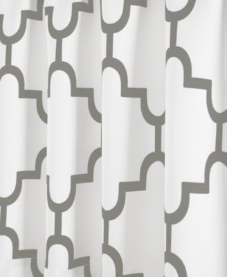 Lush Decor Bellagio Valance Curtain 52"W x 18"W +2" Navy - Kitchen Valances For Windows - Trellis Curtain Valance