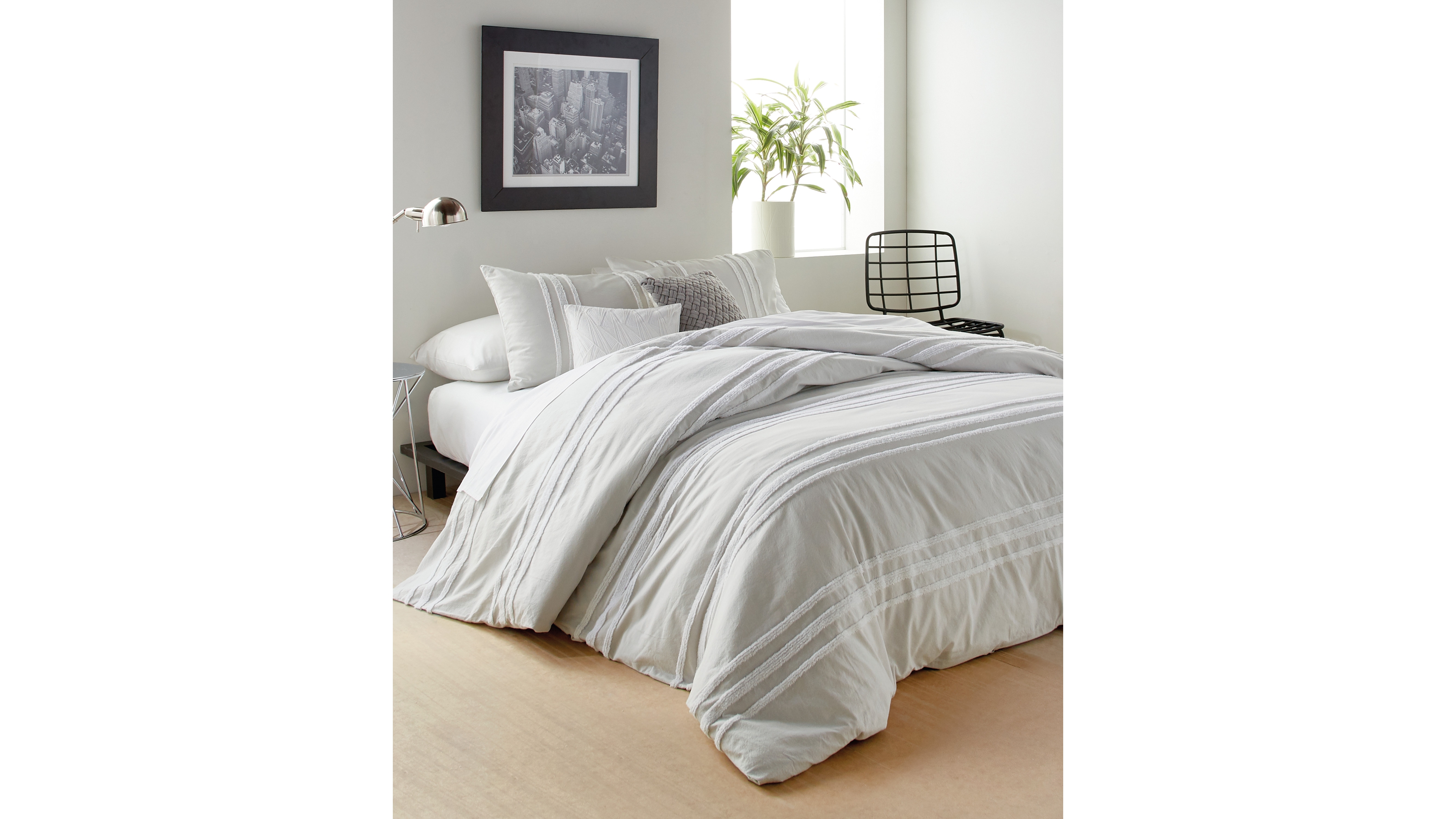 Dkny Chenille Stripe 3-Pc. Comforter Set, Full/Queen