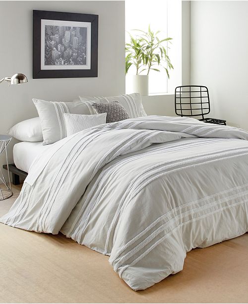 Dkny Chenille Stripe Full Queen Comforter Set Reviews Comforters Fashion Bed Bath Macy S