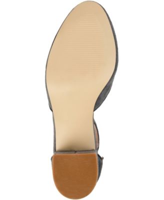 Women's Edna Ankle Strap Block Heel Pumps