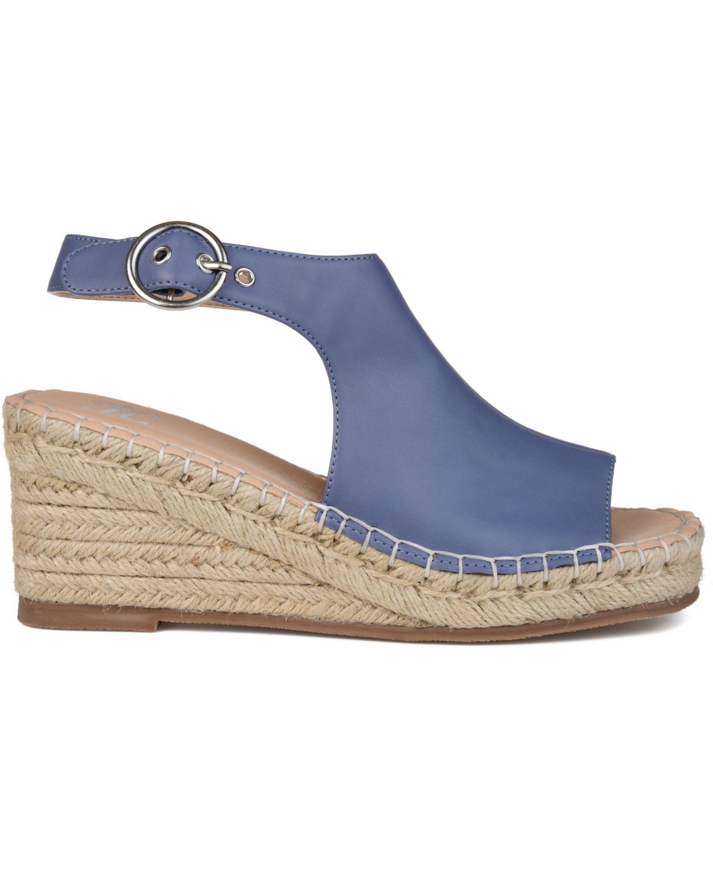 Женские сандалии Journee Collection Crew Espadrille, цвет: Синий — фото 2