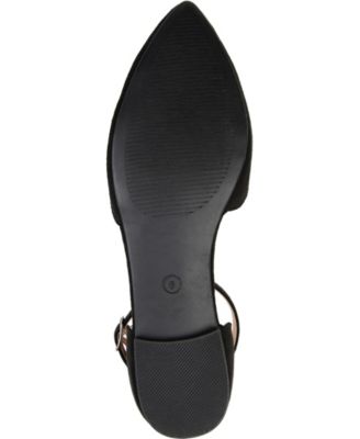 Women's Lana Scalloped Edge Ankle Strap Flats