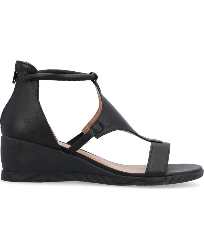 Journee Collection Women's Trayle Wedge Sandals - Macy's