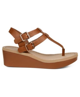 Women's Bianca Double Buckle Platform Wedge Sandals