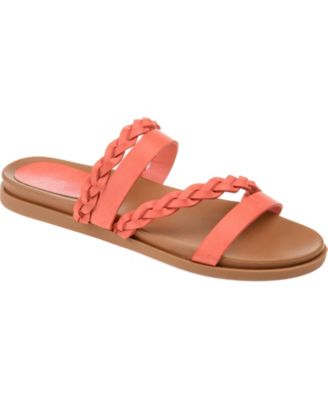 Women's Colette Braided Strappy Open Toe Flat Sandals