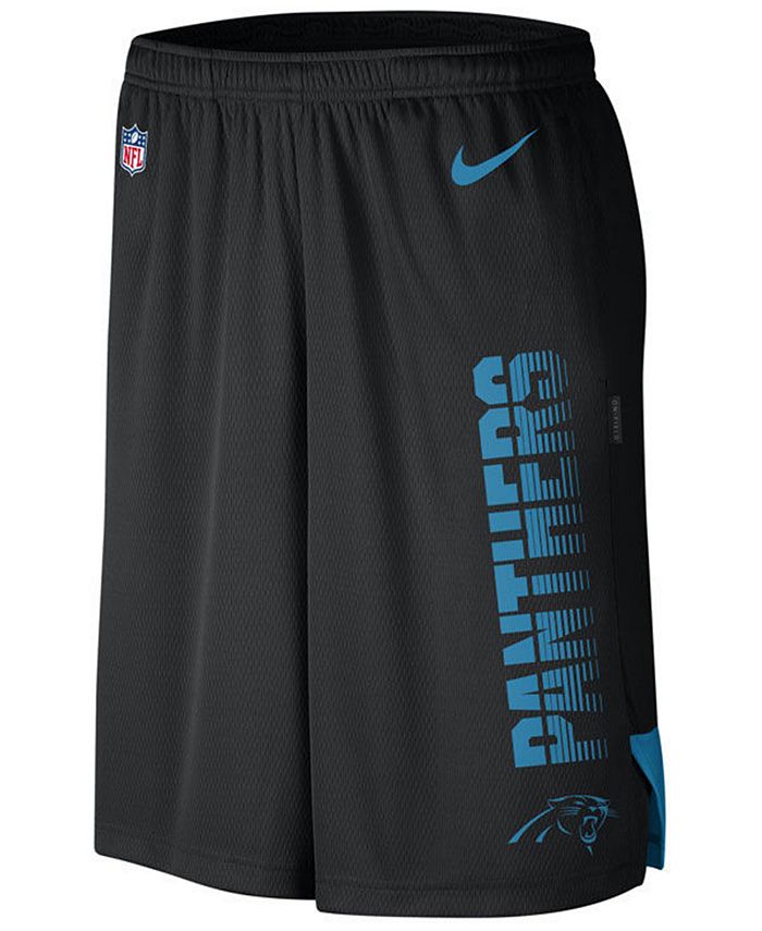 Nike Men's Carolina Panthers Player Knit Breathe Shorts - Macy's