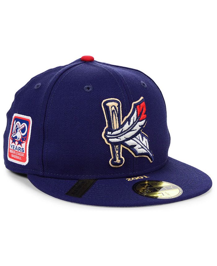 New Era Kinston Indians MiLB 100TH Anniversary Patch 59FIFTY-FITTED Cap ...
