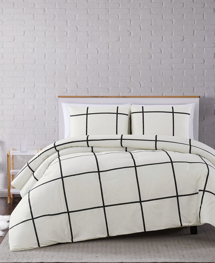 Truly Soft - Kurt Windowpane Full/Queen Comforter Set