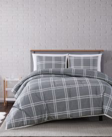 Leon Plaid Full/Queen Comforter Set