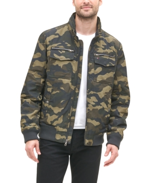 Tommy Hilfiger Men's Four-Pocket Filled Performance Bomber Jacket