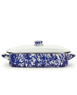 Golden Rabbit Enamelware - 10.5qt Roasting Pan (Grey