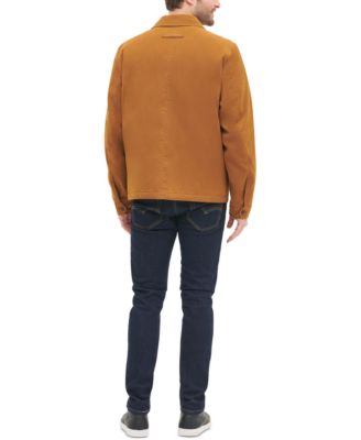 Men's Classic Front-Zip Filled Micro-Twill Jacket