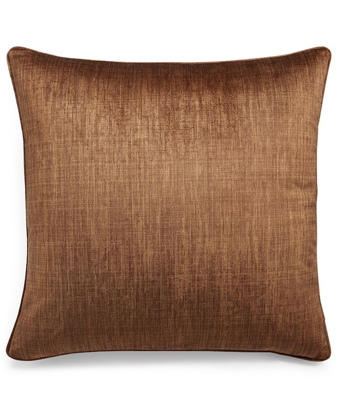 Home Design Studio Printed Velvet 22" x 22" Decorative Pillow, Created