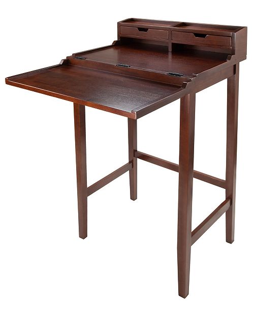 Winsome Brighton High Desk with 2 Drawers & Reviews Furniture Macy's