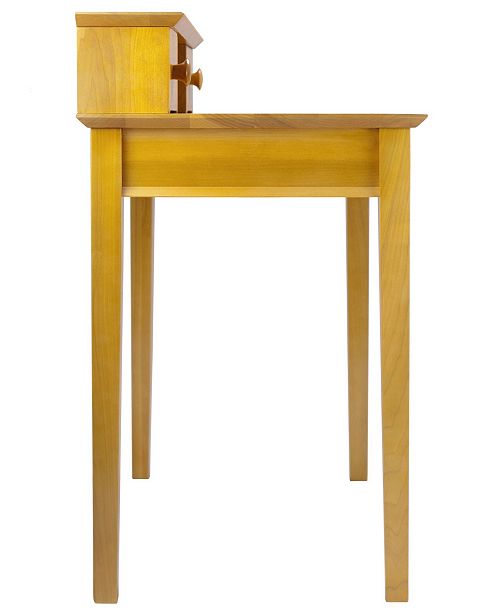 Winsome Studio Writing Desk With Hutch Reviews Furniture Macy S