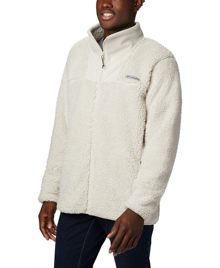 Columbia Men's Winter Pass Print Fleece Full Zip, Black Check, X-Large at   Men's Clothing store