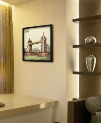 Empire Art Direct 'London Bridge' Dimensional Collage Wall Art - 25'' x 25''
