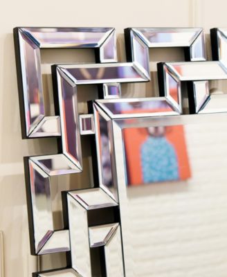 Solid Wood Covered with Beveled Antique Mirror Panels - 31" x 40"