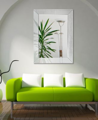 Solid Wood Frame Covered with Beveled Prism Mirror - 40" x 30"