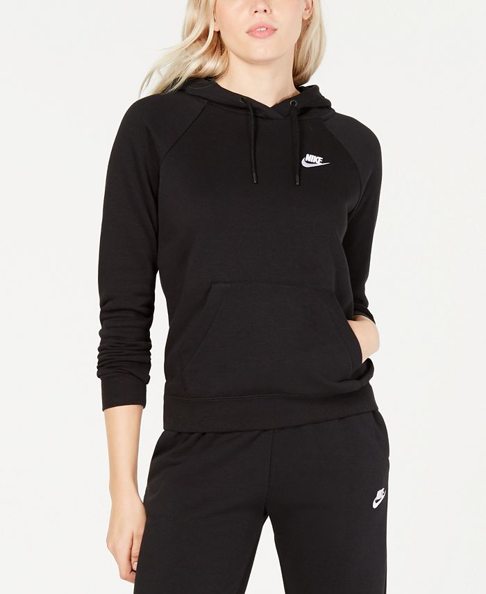 Nike Women's Sportswear Essential Fleece Hoodie & Reviews - Tops ...