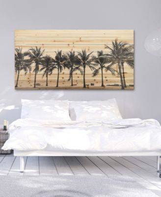 'Solitary Beach' Arte De Legno Digital Print on Solid Wood Wall Art - 30" x 60"