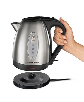 Hamilton Beach 1.7-L Stainless Steel Electric Kettle - Macy's