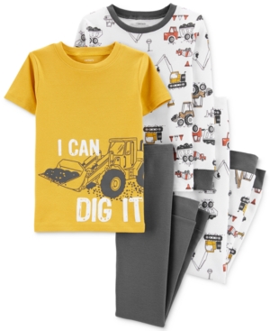 Carter S Carter S Little Big Boys 4 Pc Cotton Dig It Pajama Set From Macys Com Saveur