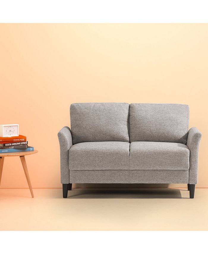Zinus Jackie Classic Upholstered Loveseat & Reviews Furniture Macy's